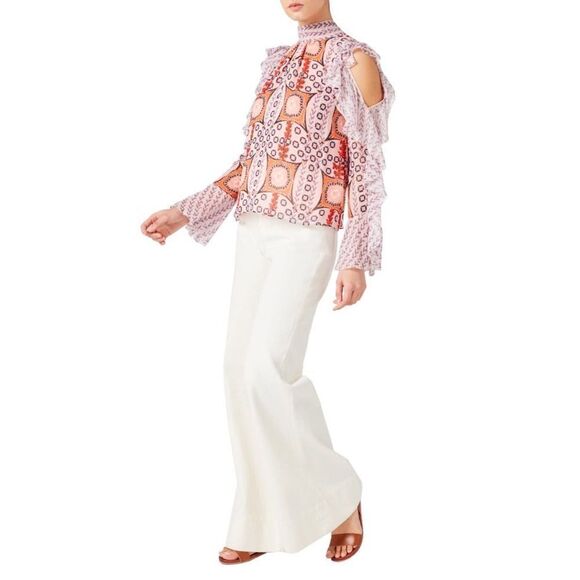 Temperley London 100% silk Etoile Printed Blouse size US6(UK10) - Picture 4 of 12